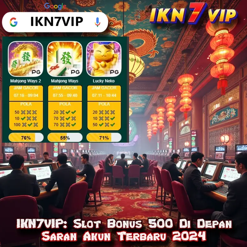 IKN7VIP: Slot Bonus 500 Di Depan Mudah Di Kelola Hari Ini